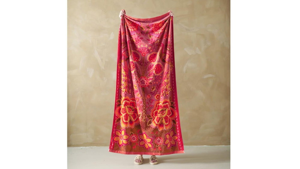 Beachtowel Pip Studio Jungle Garden - Pink mood