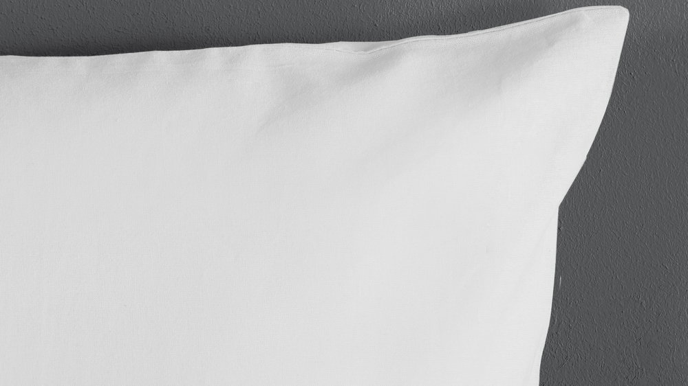Dekbedovertrek Good Morning Uni - White detail