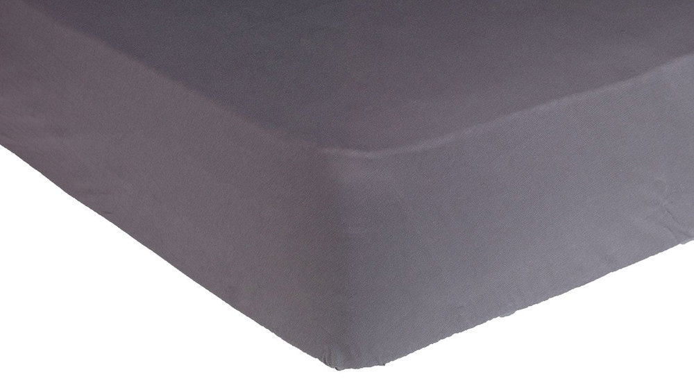 Hoeslaken Swiss Sleep Jersey Plus grijs boven